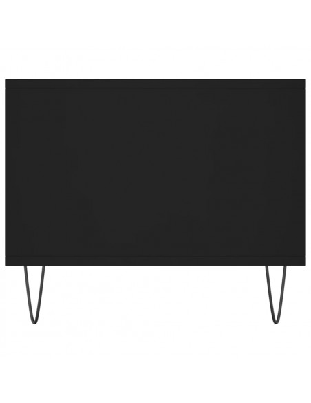 Tavolino da Salotto Nero 102x50x40 cm in Legno Multistrato