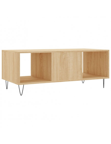 Tavolino da Salotto Rovere Sonoma 102x50x40cm Legno Multistrato