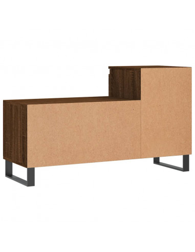 Scarpiera Rovere Marrone 102x36x60 cm in Legno Multistrato