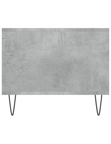 Tavolino Salotto Grigio Cemento 102x50x40 cm Legno Multistrato