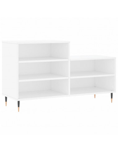 Scarpiera Bianca 102x36x60 cm in Legno Multistrato