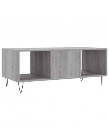 Tavolino da Salotto Grigio Sonoma 102x50x40cm Legno Multistrato