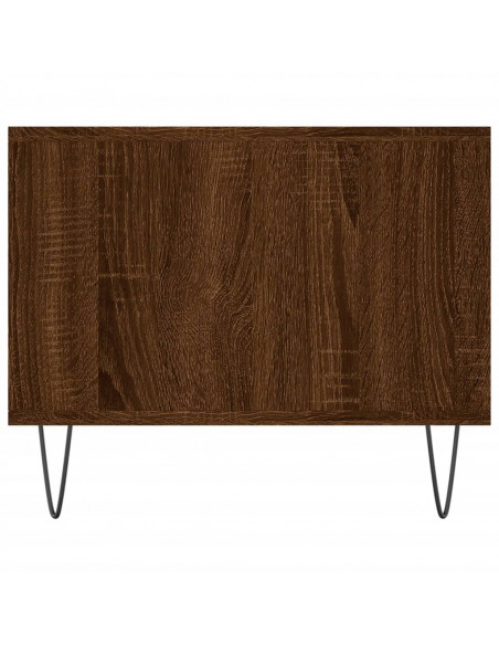 Tavolino Salotto Rovere Marrone 102x50x40 cm Legno Multistrato