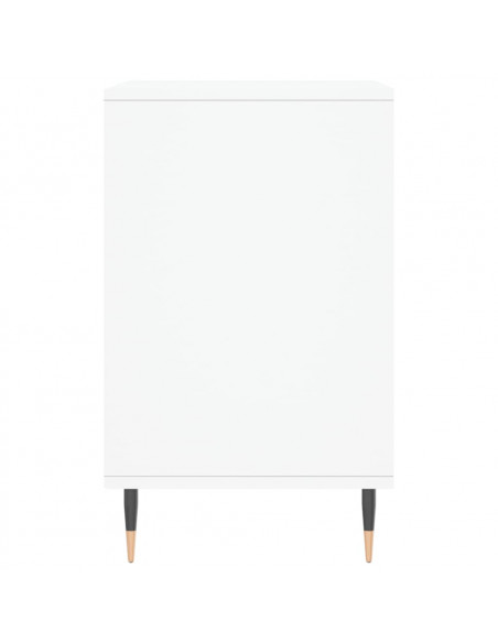Scarpiera Bianco Lucido 102x36x60 cm in Legno Multistrato