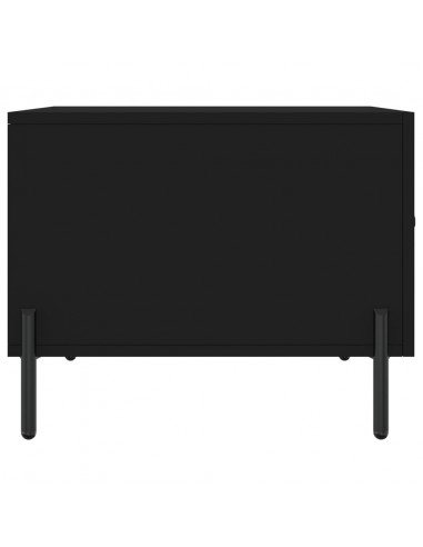 Tavolino da Salotto Nero 50x50x40 cm in Legno Multistrato