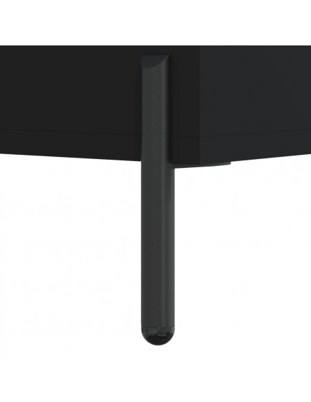 Tavolino da Salotto Nero 50x50x40 cm in Legno Multistrato