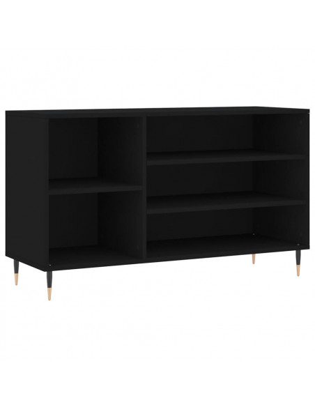 Scarpiera Nera 102x36x60 cm in Legno Multistrato