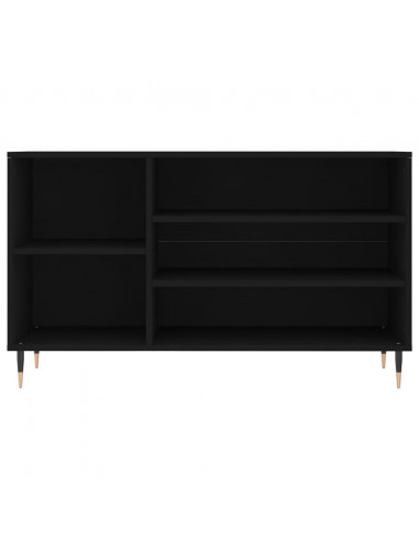 Scarpiera Nera 102x36x60 cm in Legno Multistrato