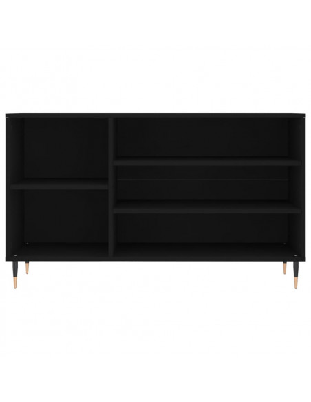 Scarpiera Nera 102x36x60 cm in Legno Multistrato
