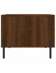 Tavolino da Salotto Rovere Marrone 50x50x40cm Legno Multistrato 2