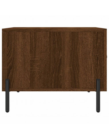 Tavolino da Salotto Rovere Marrone 50x50x40cm Legno Multistrato