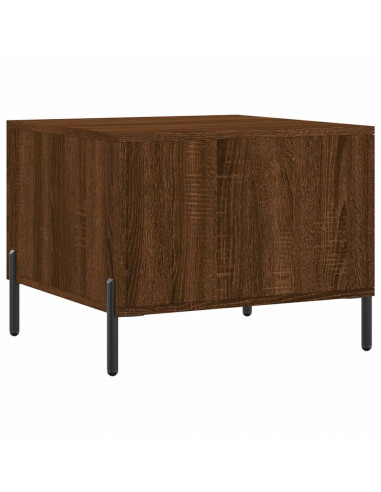 Tavolino da Salotto Rovere Marrone 50x50x40cm Legno Multistrato
