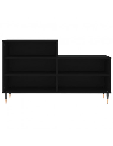 Scarpiera Nera 102x36x60 cm in Legno Multistrato