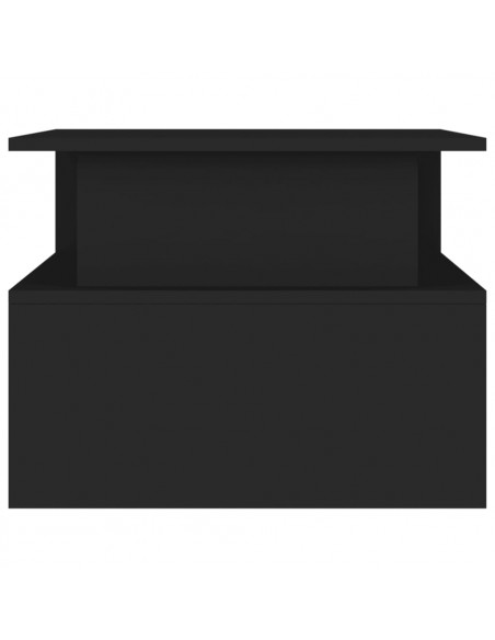 Tavolino da Salotto Nero 90x55x42,5 cm in Legno Multistrato