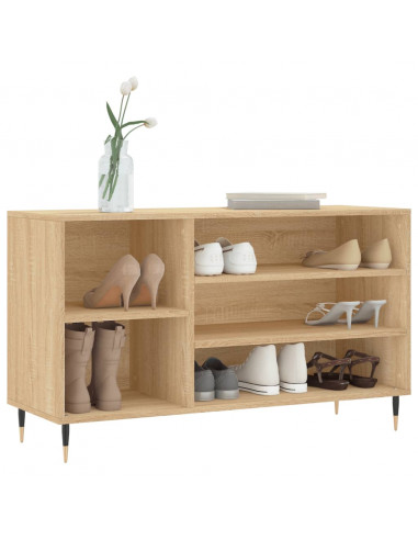 Scarpiera Rovere Sonoma 102x36x60 cm in Legno Multistrato
