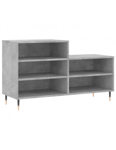 Scarpiera Grigio Cemento 102x36x60 cm in Legno Multistrato