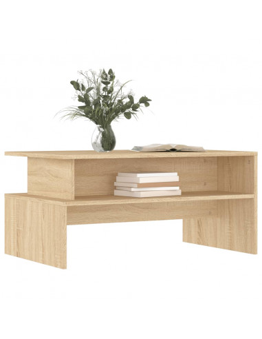 Tavolino Salotto Rovere Sonoma 90x55x42,5 cm Legno Multistrato