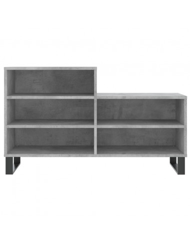 Scarpiera Grigio Cemento 102x36x60 cm in Legno Multistrato