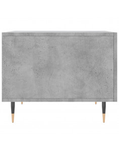 Tavolino Salotto Grigio Cemento 50x50x40 cm Legno Multistrato 2