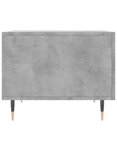 Tavolino Salotto Grigio Cemento 50x50x40 cm Legno Multistrato