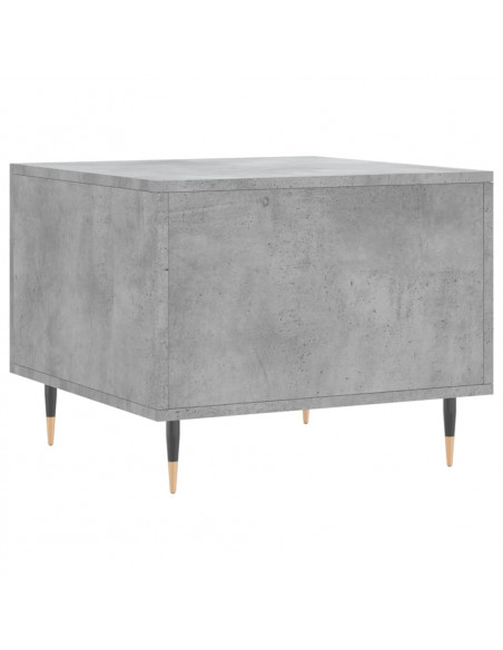 Tavolino Salotto Grigio Cemento 50x50x40 cm Legno Multistrato