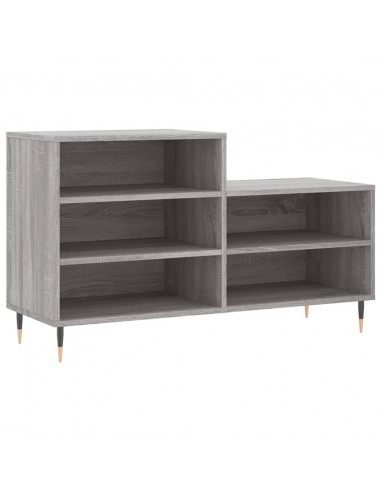 Scarpiera Grigio Sonoma 102x36x60 cm in Legno Multistrato