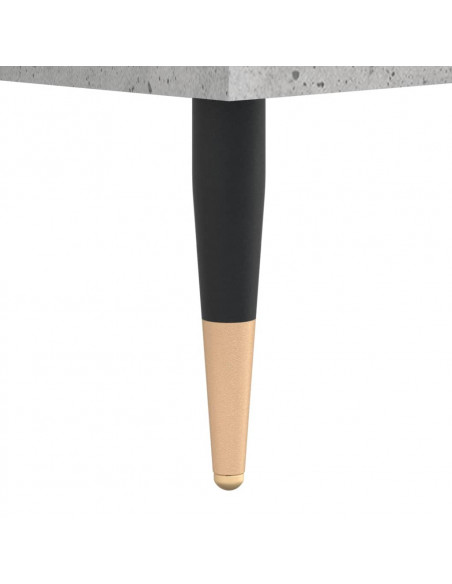 Tavolino Salotto Grigio Cemento 50x50x40 cm Legno Multistrato