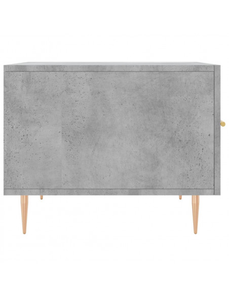 Tavolino Salotto Grigio Cemento 50x50x40 cm Legno Multistrato