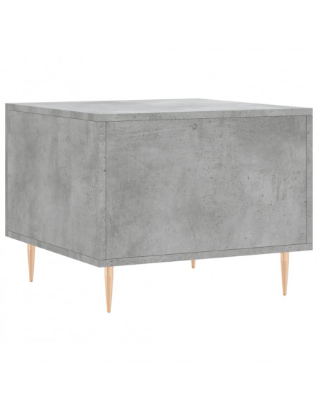 Tavolino Salotto Grigio Cemento 50x50x40 cm Legno Multistrato