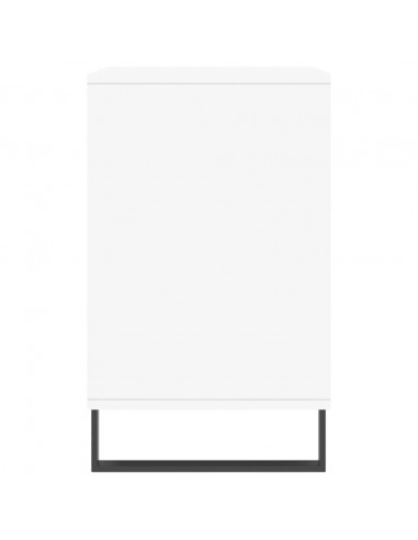 Scarpiera Bianco Lucido 102x36x60 cm in Legno Multistrato