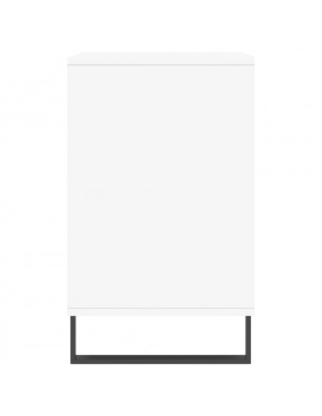 Scarpiera Bianco Lucido 102x36x60 cm in Legno Multistrato