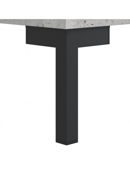 Tavolino Salotto Grigio Cemento 50x50x40 cm Legno Multistrato