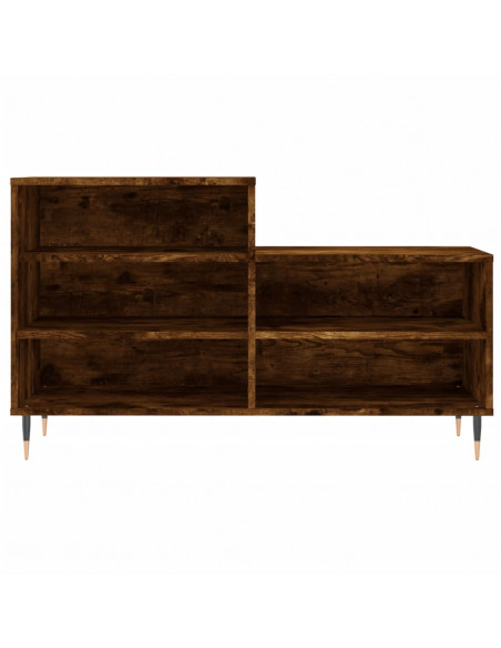 Scarpiera Rovere Fumo 102x36x60 cm in Legno Multistrato