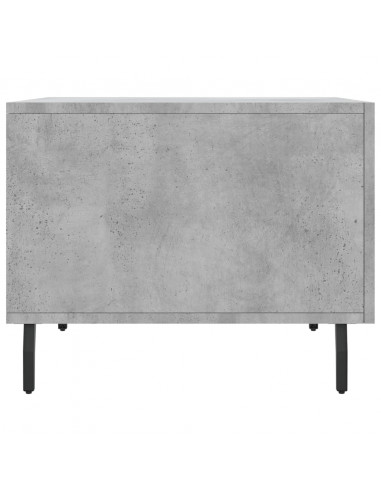 Tavolino Salotto Grigio Cemento 50x50x40 cm Legno Multistrato