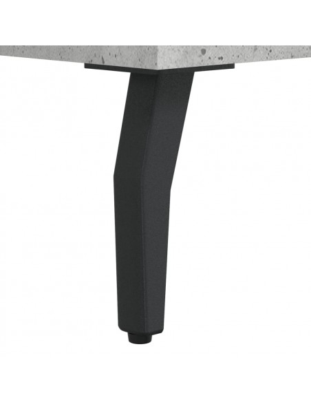 Tavolino Salotto Grigio Cemento 50x50x40 cm Legno Multistrato