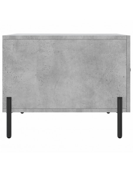 Tavolino Salotto Grigio Cemento 50x50x40 cm Legno Multistrato