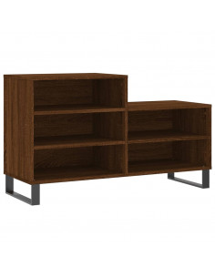 Scarpiera Rovere Marrone 102x36x60 cm in Legno Multistrato 2