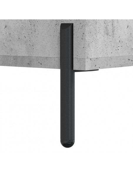 Tavolino Salotto Grigio Cemento 50x50x40 cm Legno Multistrato