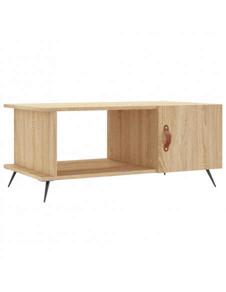 Tavolino da Salotto Rovere Sonoma 90x50x40 cm Legno Multistrato