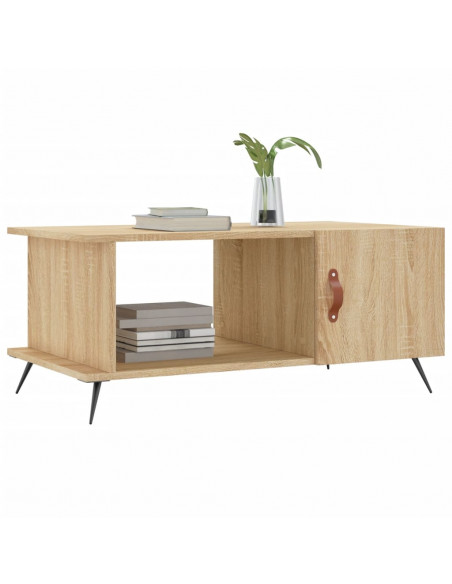 Tavolino da Salotto Rovere Sonoma 90x50x40 cm Legno Multistrato