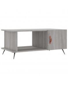 Tavolino da Salotto Grigio Sonoma 90x50x40 cm Legno Multistrato 2