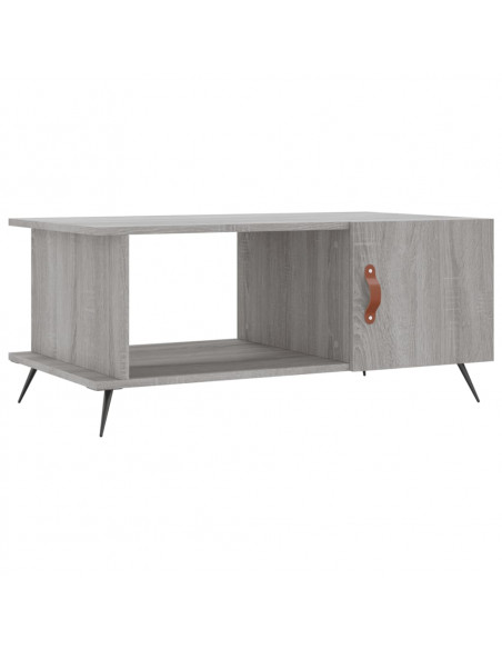 Tavolino da Salotto Grigio Sonoma 90x50x40 cm Legno Multistrato