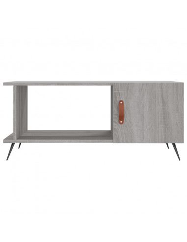 Tavolino da Salotto Grigio Sonoma 90x50x40 cm Legno Multistrato