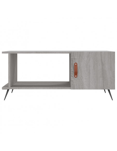 Tavolino da Salotto Grigio Sonoma 90x50x40 cm Legno Multistrato
