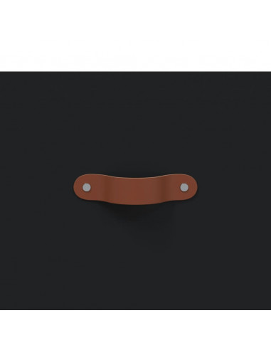 Tavolino da Salotto Nero 102x50x40 cm in Legno Multistrato