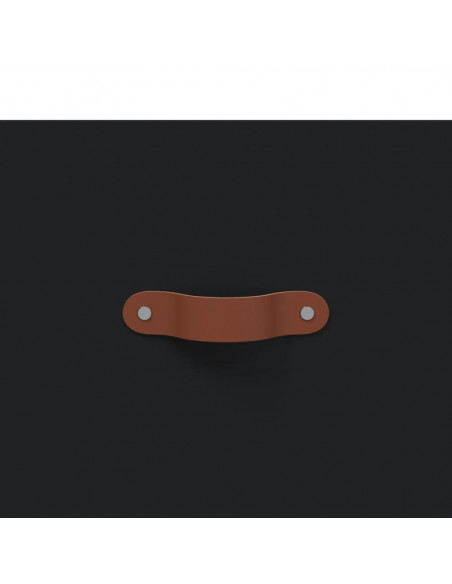 Tavolino da Salotto Nero 102x50x40 cm in Legno Multistrato