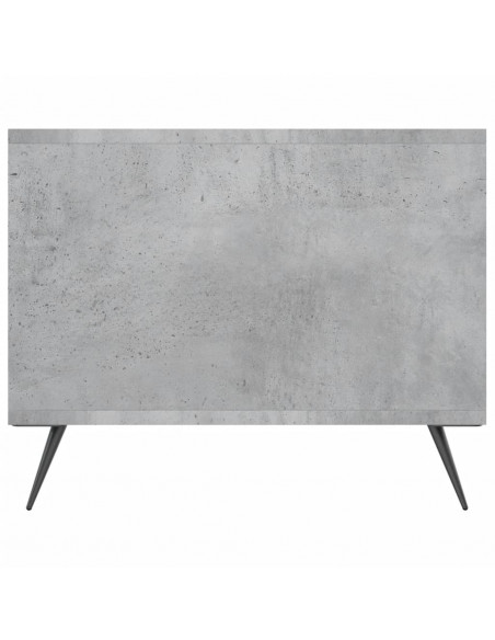 Tavolino Salotto Grigio Cemento 102x50x40 cm Legno Multistrato