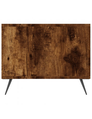 Tavolino da Salotto Rovere Fumo 102x50x40 cm Legno Multistrato