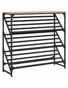 Scarpiera Rovere Sonoma 90x30x85 cm in Legno Multistrato 2