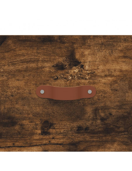 Tavolino da Salotto Rovere Fumo 102x50x40 cm Legno Multistrato